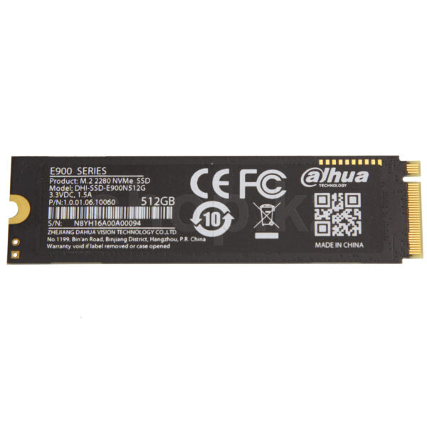 DAHUA, HARD DISK DRIVES, NVMES 512GB NVME SSD E900 NVMe M.2 Solid State Drive