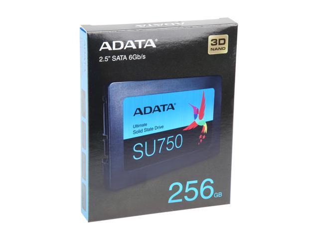 SSDS ADATA SU750 Solid State Drive 256GB 2.5″ SATA 6Gb/s 3D NAND ASU750SS-256GT-C