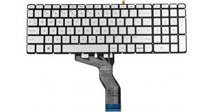 HP KEYBOARDS, LAPTOP KEYBOARDS HP pavilion 15-AU 15-AB 15-AQ 15-AW 15-BK 15-BC M7-N 17-G 15-au000 15-bc000 15-ak000 15-AN 15-an000 (Silver with Backlit)