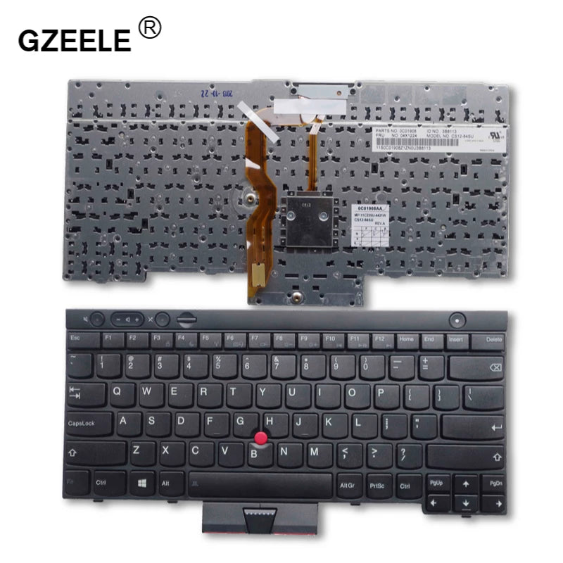LAPTOP KEYBOARDS, LENOVO KEYBOARDS Keyboard for Lenovo Thinkpad T430 T430i T430S X230 X230i T530 T530i W530 L430 L530 Teclado 04X1203 04Y0567