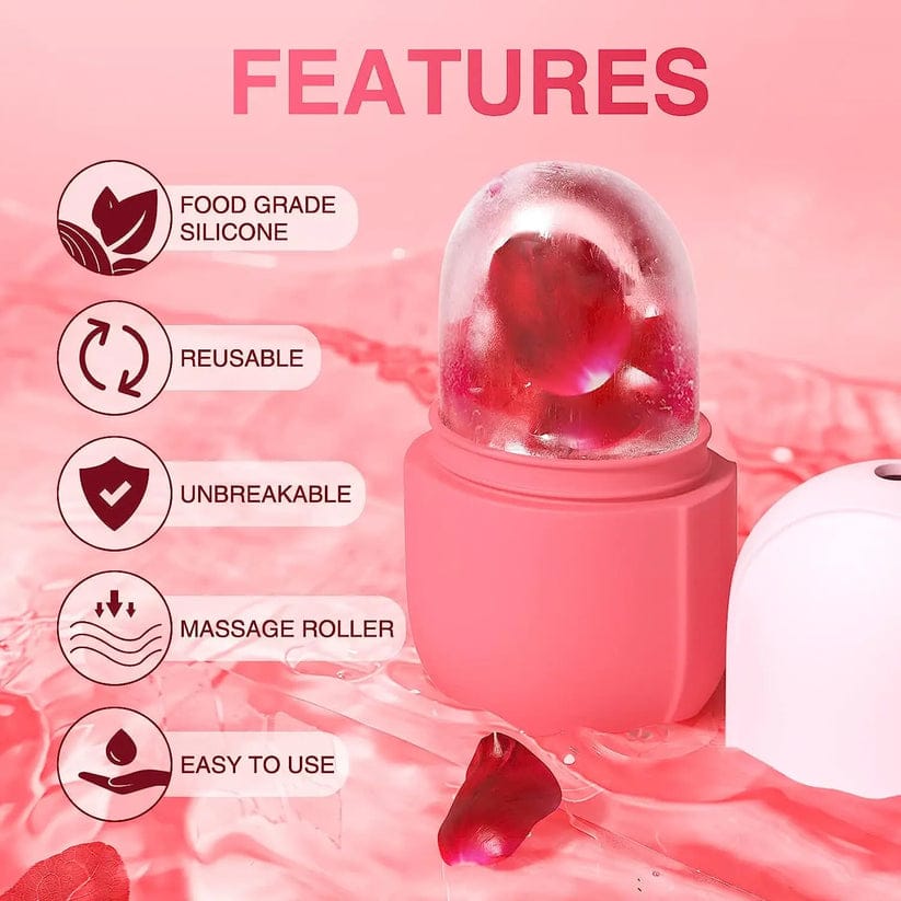 Refreshing silicone ice globe roller for soothing skin and tightening facial pores, available at Zonistores Pakistan.