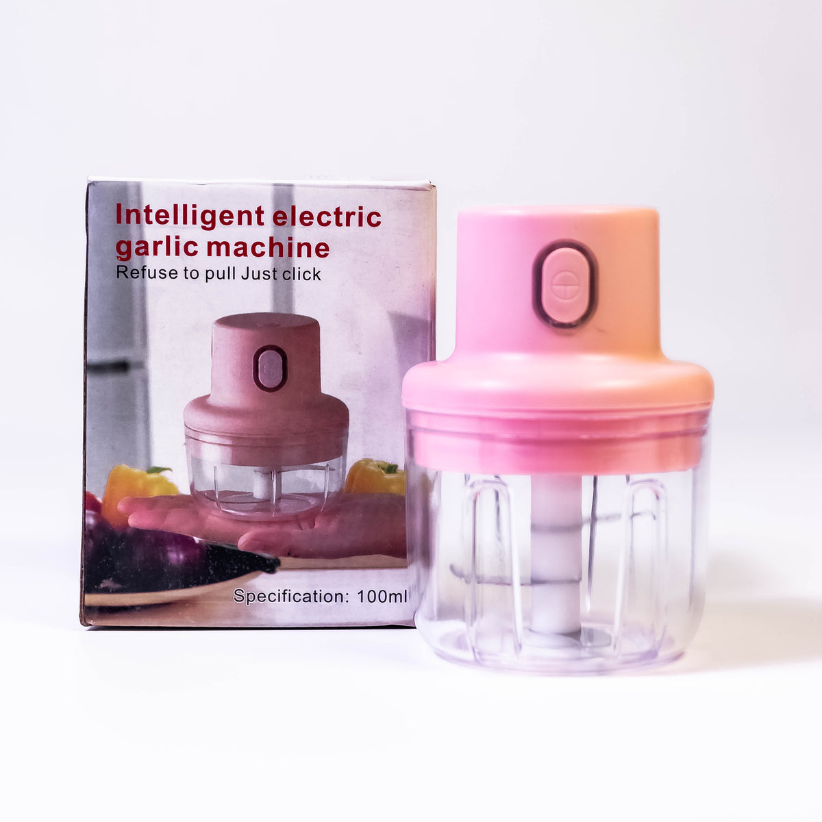 Mini electric food chopper by Zoni Stores, compact mini grinder with stainless steel blades for quick food processing.
