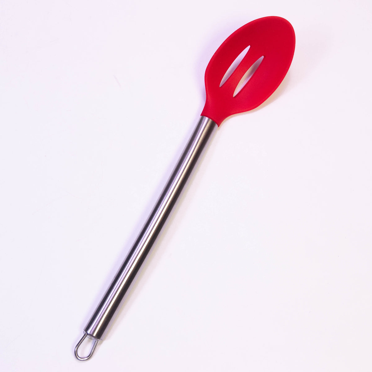 Silicone Frying Spoon Spatula with Stainless Steel Handle