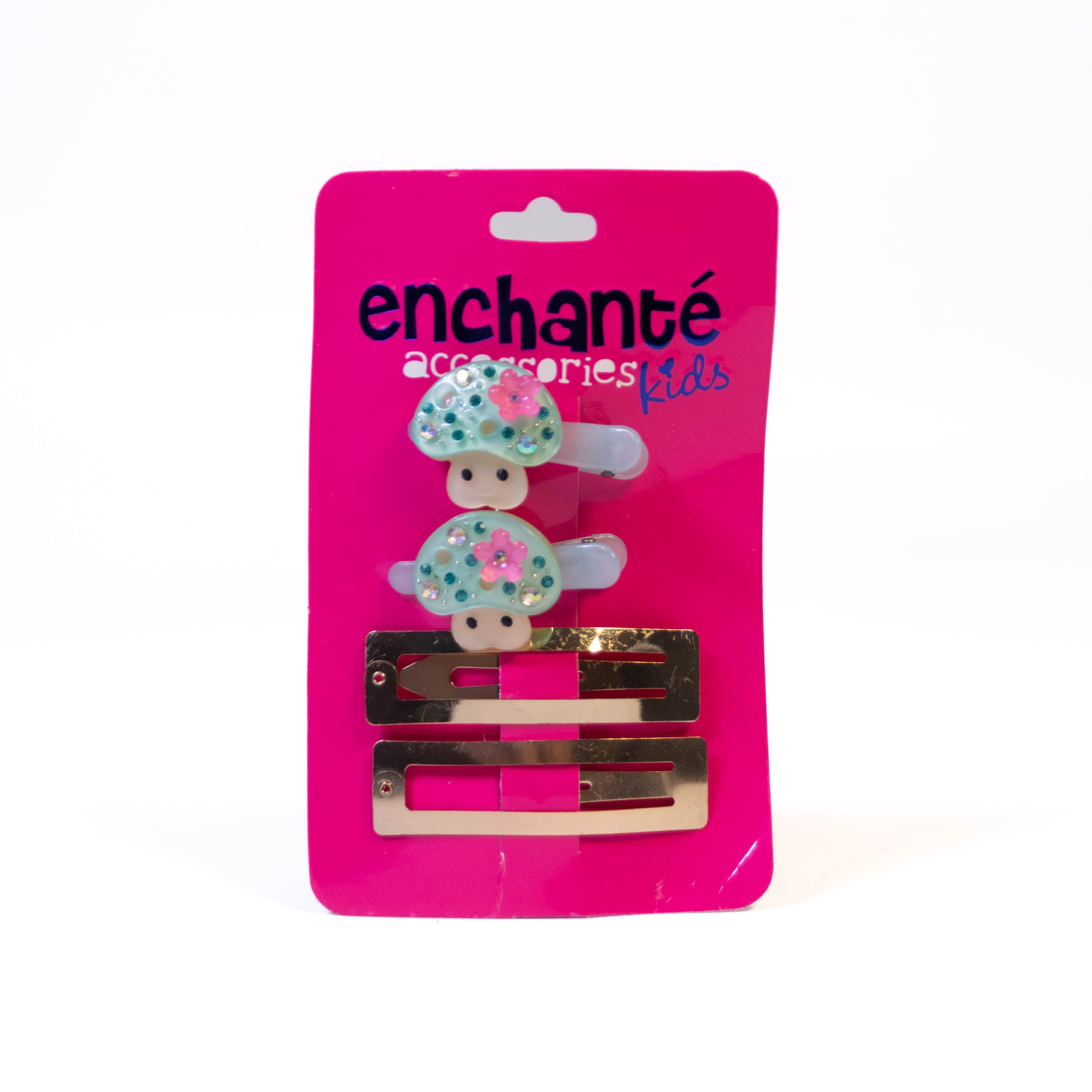 Mushroom Style Hair Clips + 2 Gold Color Basic Hair Clips: Elevate Your Hair Game with Elegance