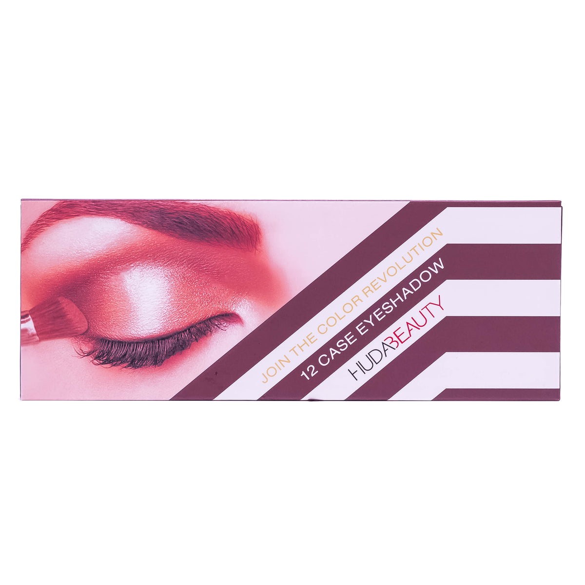 Zoni Stores HUDABEAUTY 12-Color eyeshadow palette with various vibrant shades for eye makeup creativity.