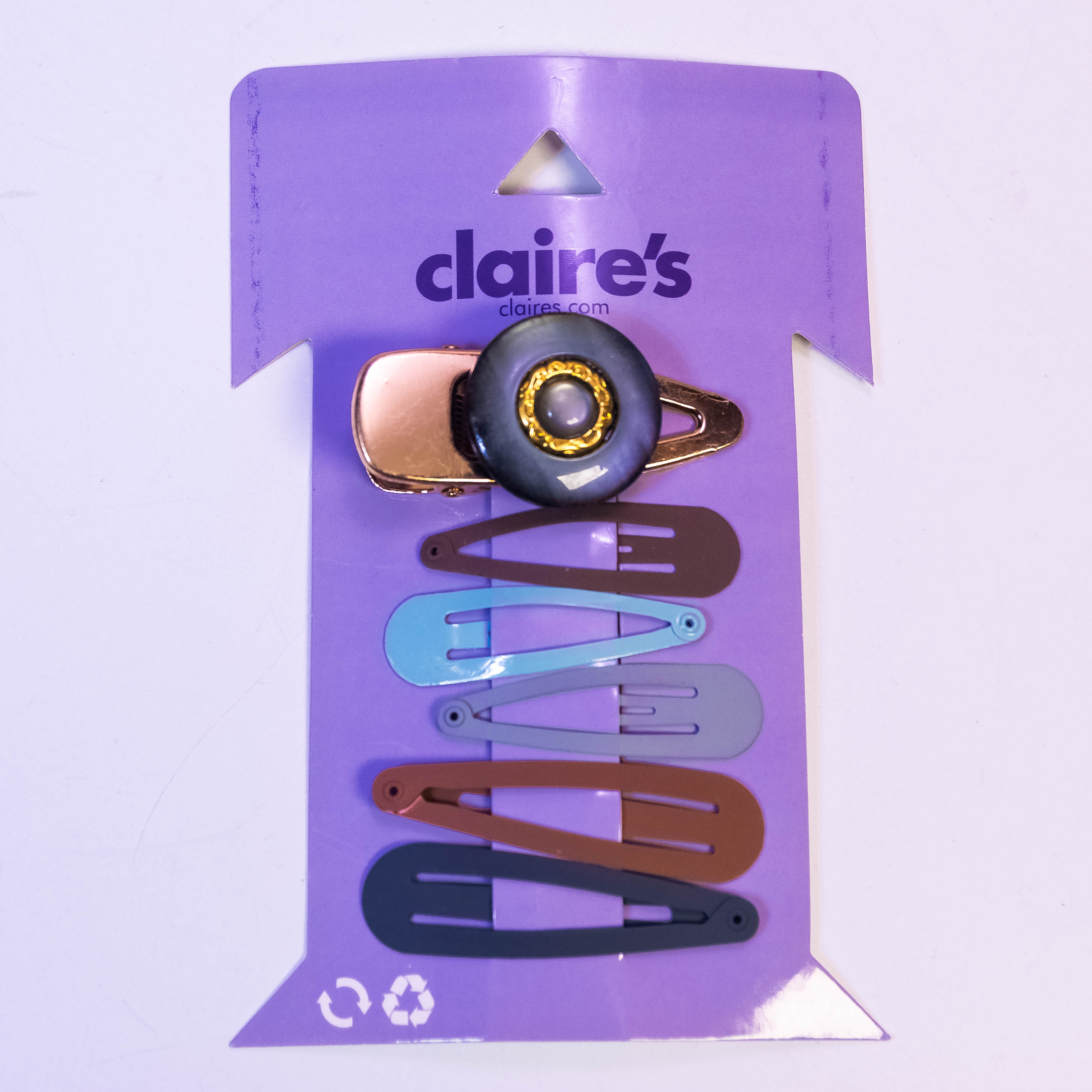 Stylish Metal-Coated Hair Pins Pack