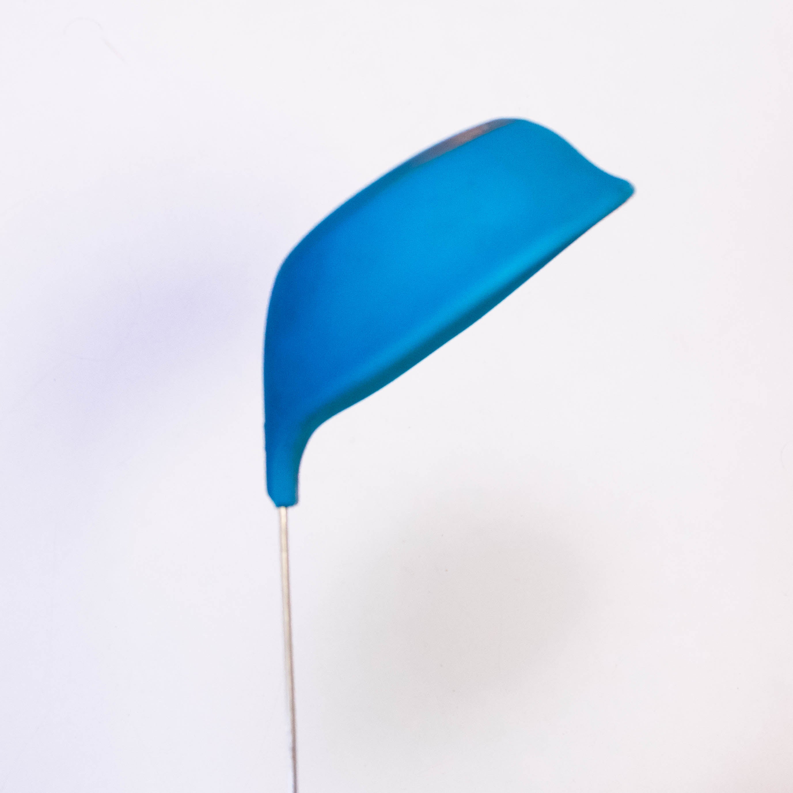 High Quality Blue Silicone Top Ladle Spoon with Stainless Steel Forged Handle
