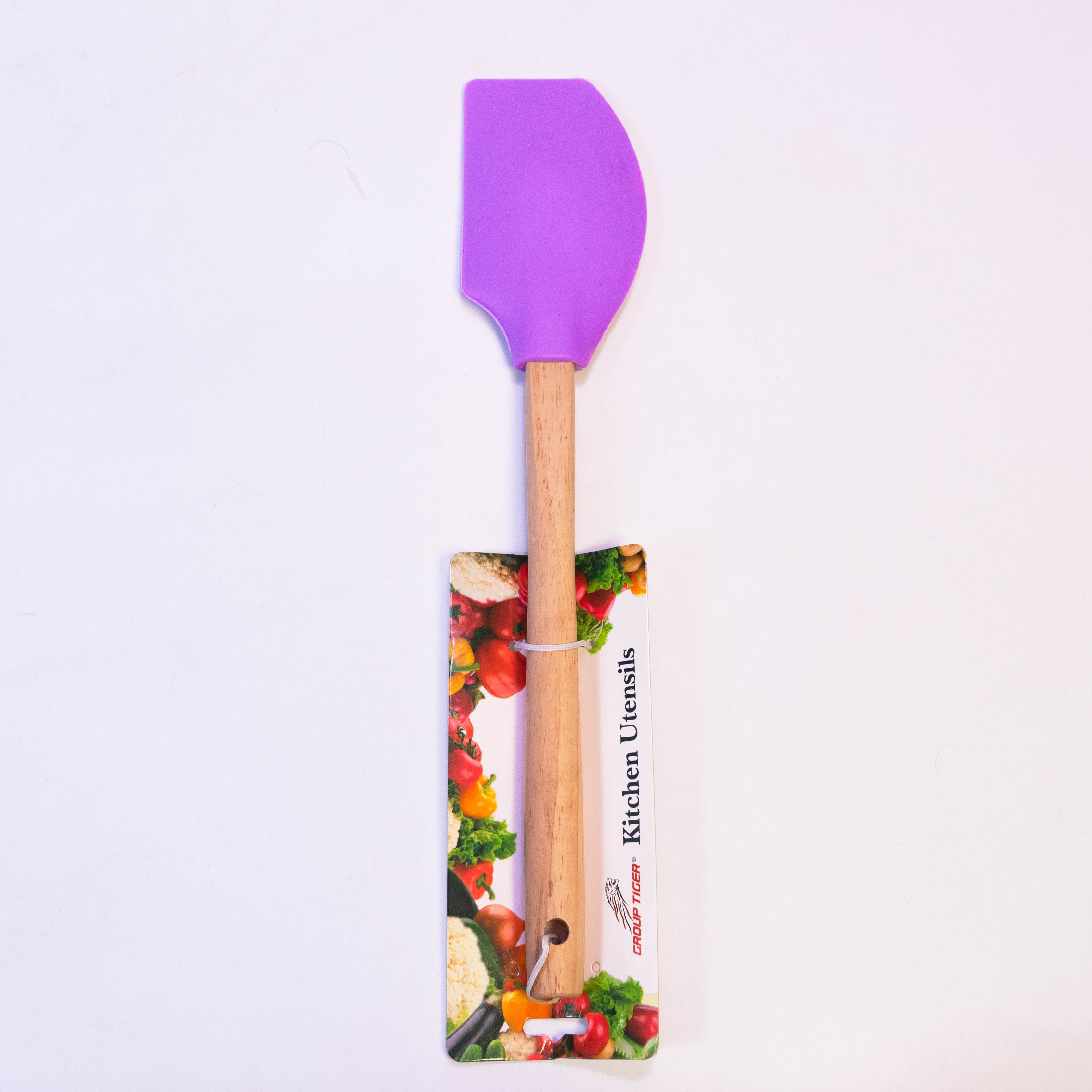 Premium Quality Silicone Top Spatula with Wooden Handle