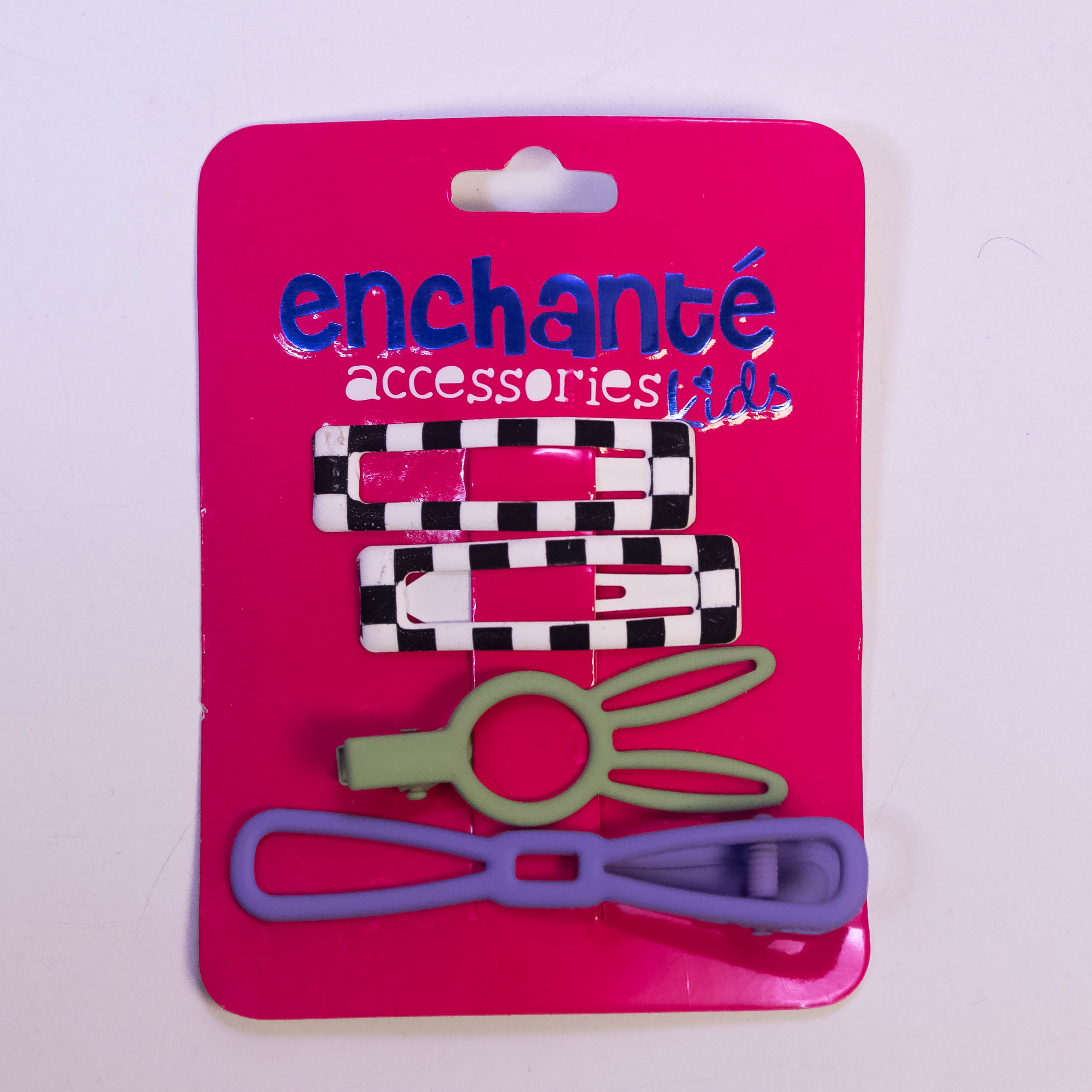 Whimsical Quartet: 4-Piece Metallic Hair Pins Set