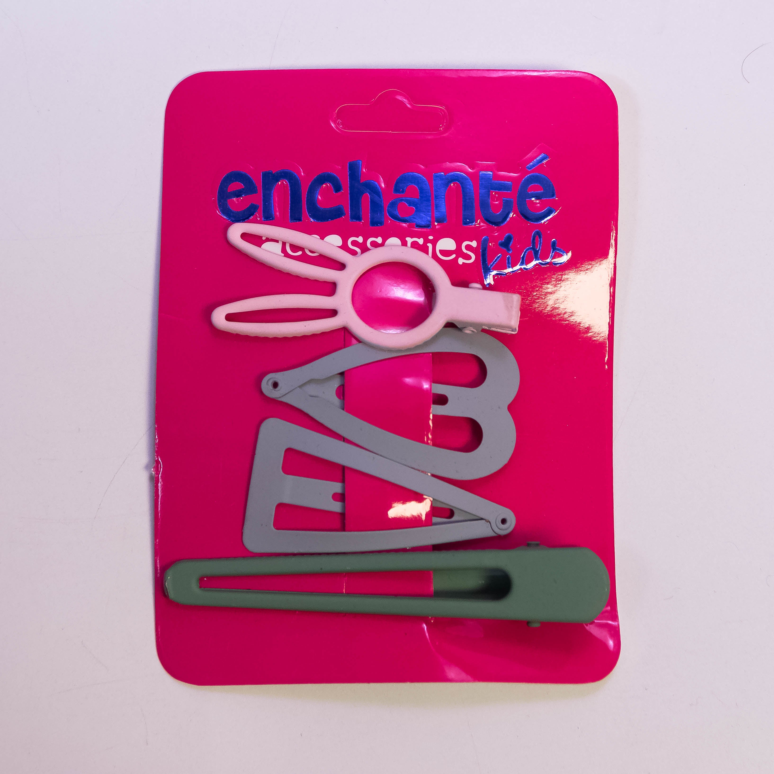 Whimsical Quartet: 4-Piece Metallic Hair Pins Set