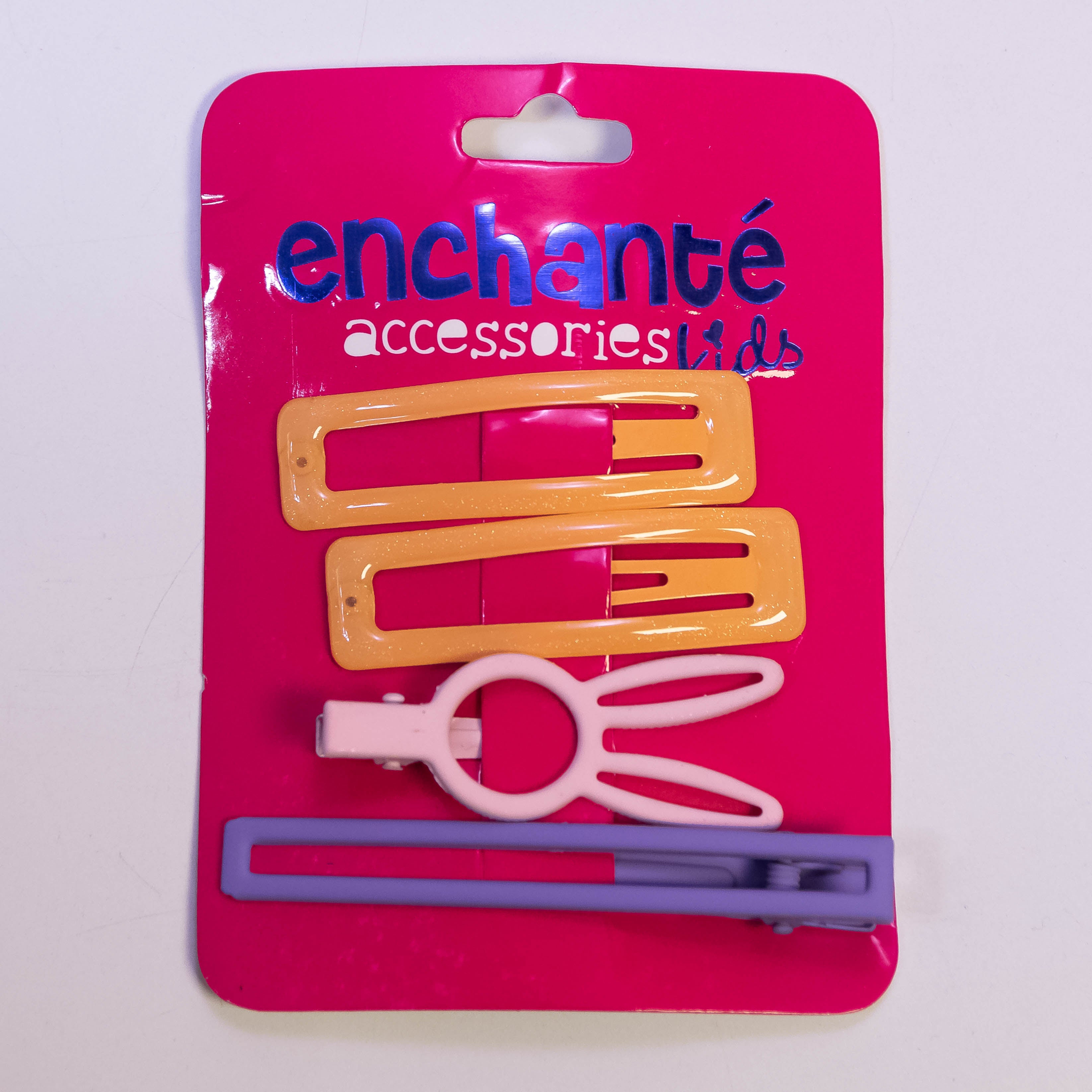 Whimsical Quartet: 4-Piece Metallic Hair Pins Set