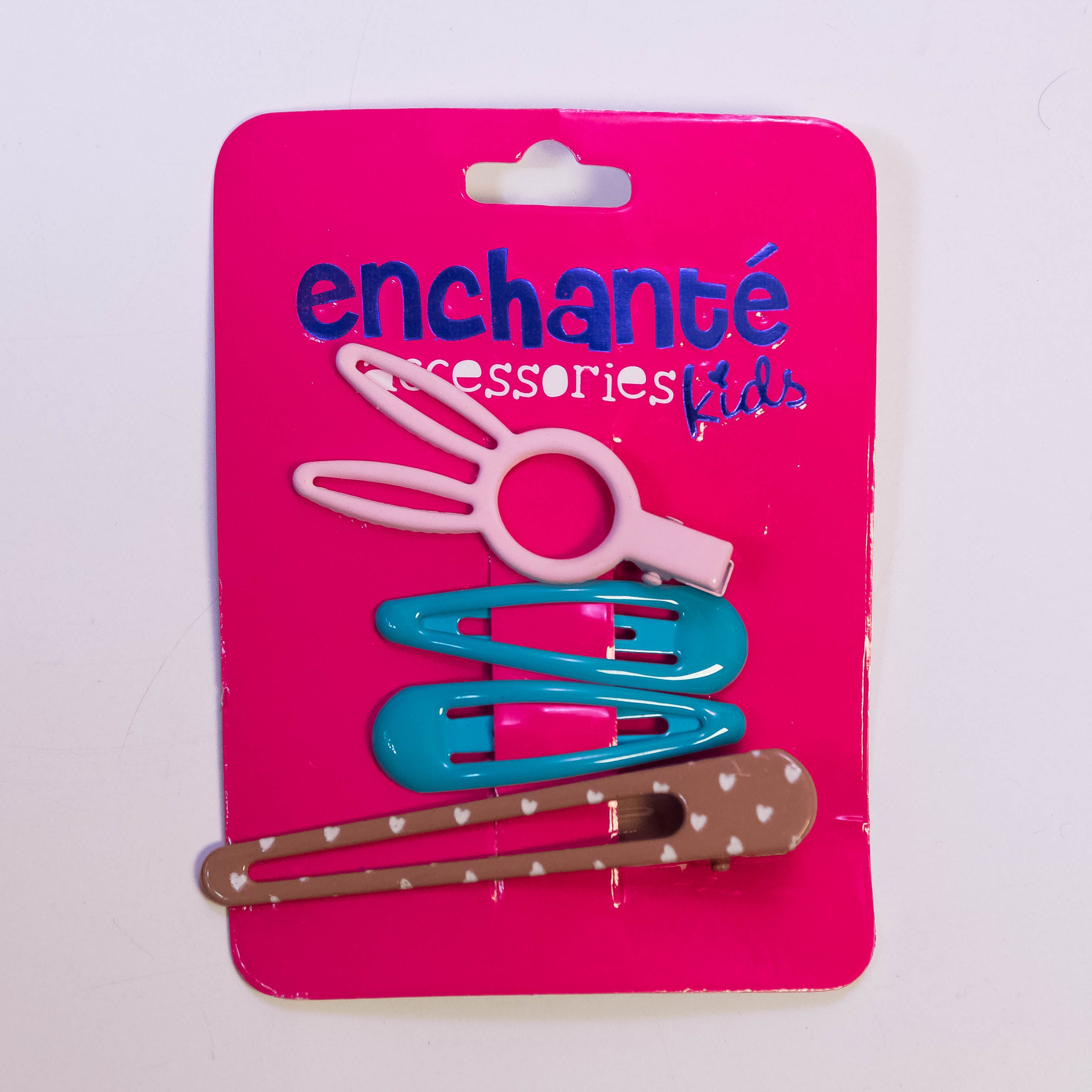 Whimsical Quartet: 4-Piece Metallic Hair Pins Set