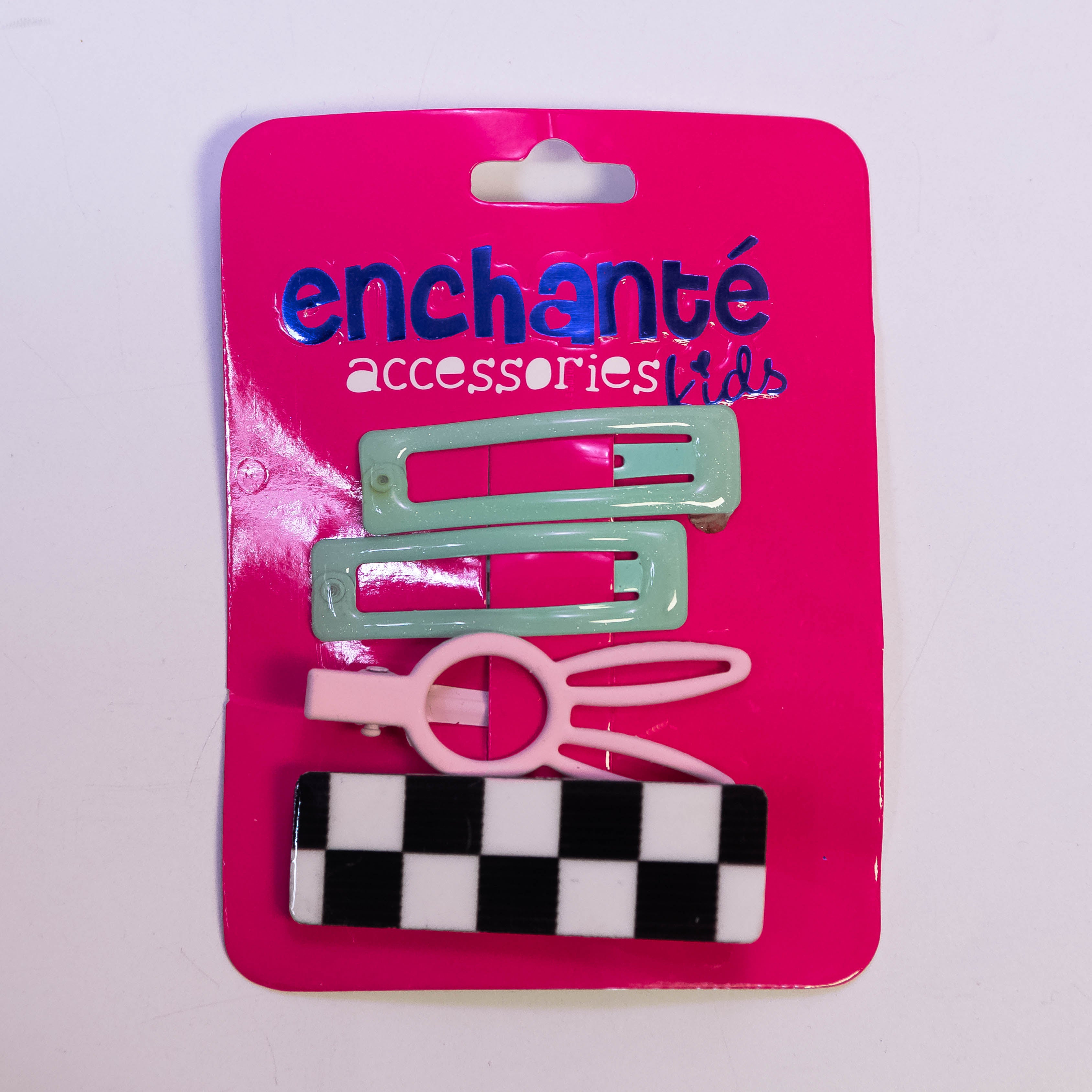 Whimsical Quartet: 4-Piece Metallic Hair Pins Set