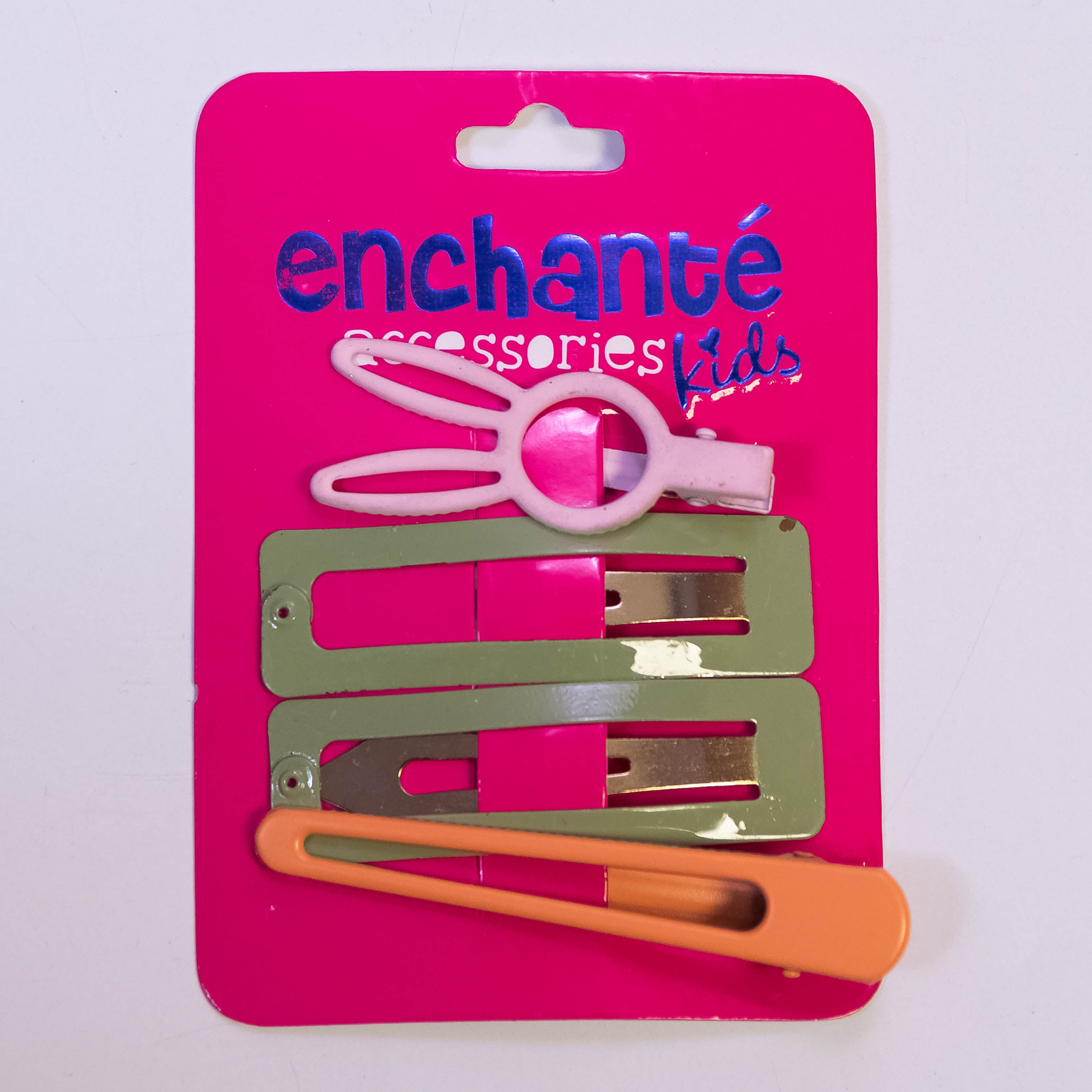 Whimsical Quartet: 4-Piece Metallic Hair Pins Set