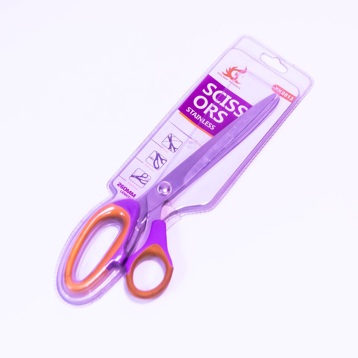 10-inch Golden Phoenix Scissor by Zoni Stores, featuring a sleek golden finish and sharp blades for precise cutting.