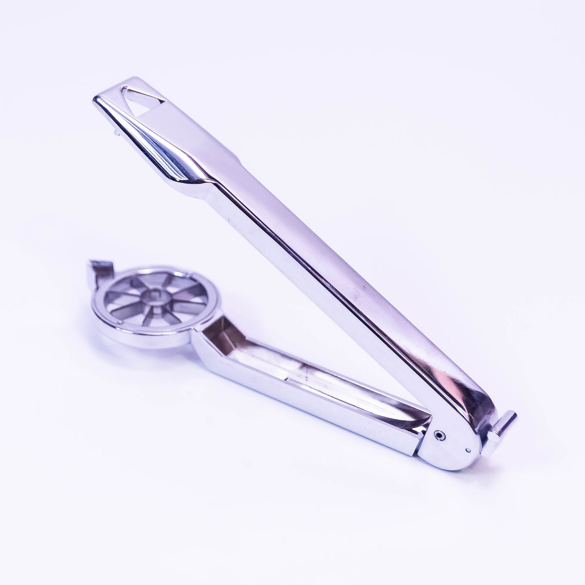 Stainless steel ZoniStores garnish tool slicer for kitchen accessories, featuring a sleek design and sharp slicing blade.