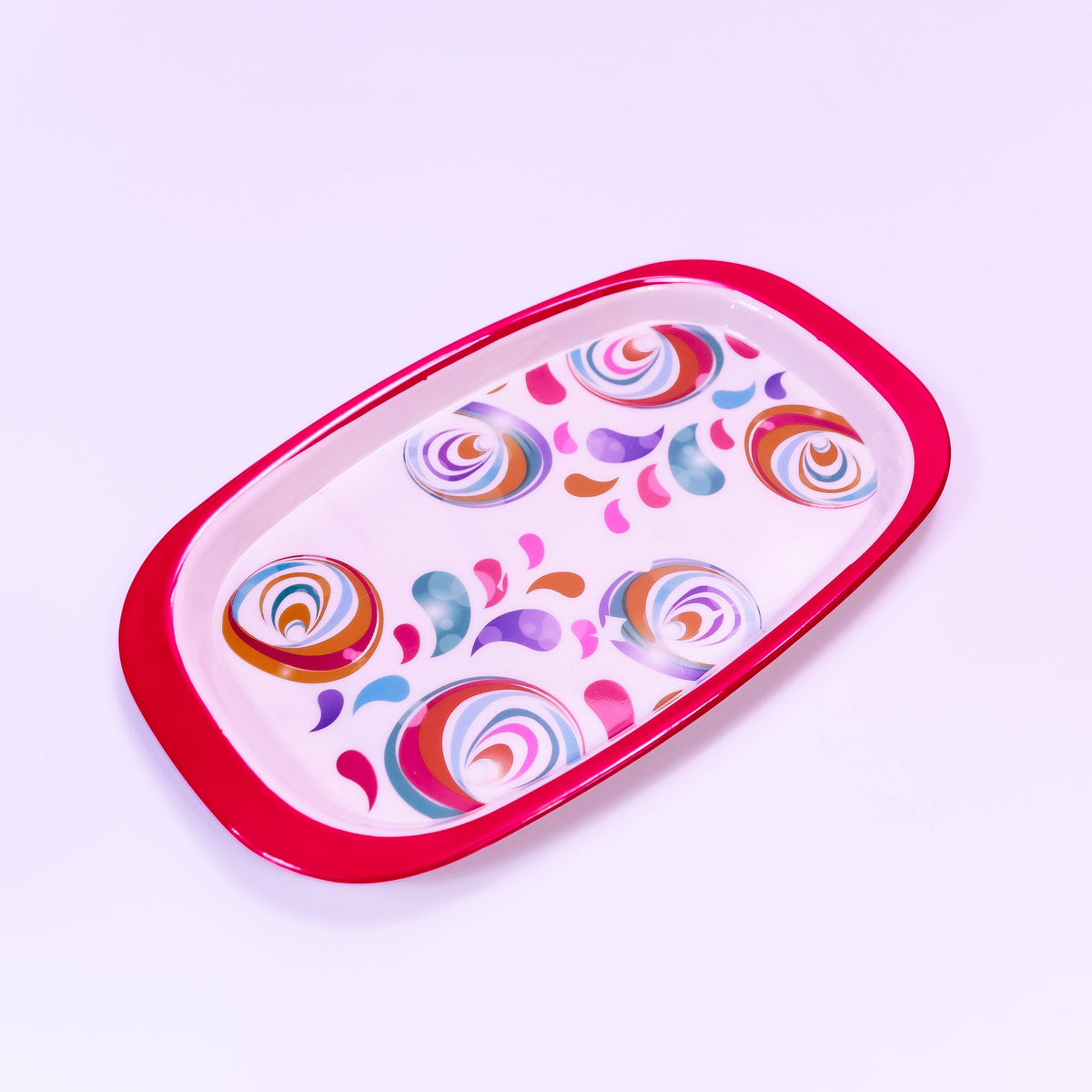 Medium ZoniStores melamine serving tray for kitchen accessories, featuring a durable, stylish design for serving and entertaining.