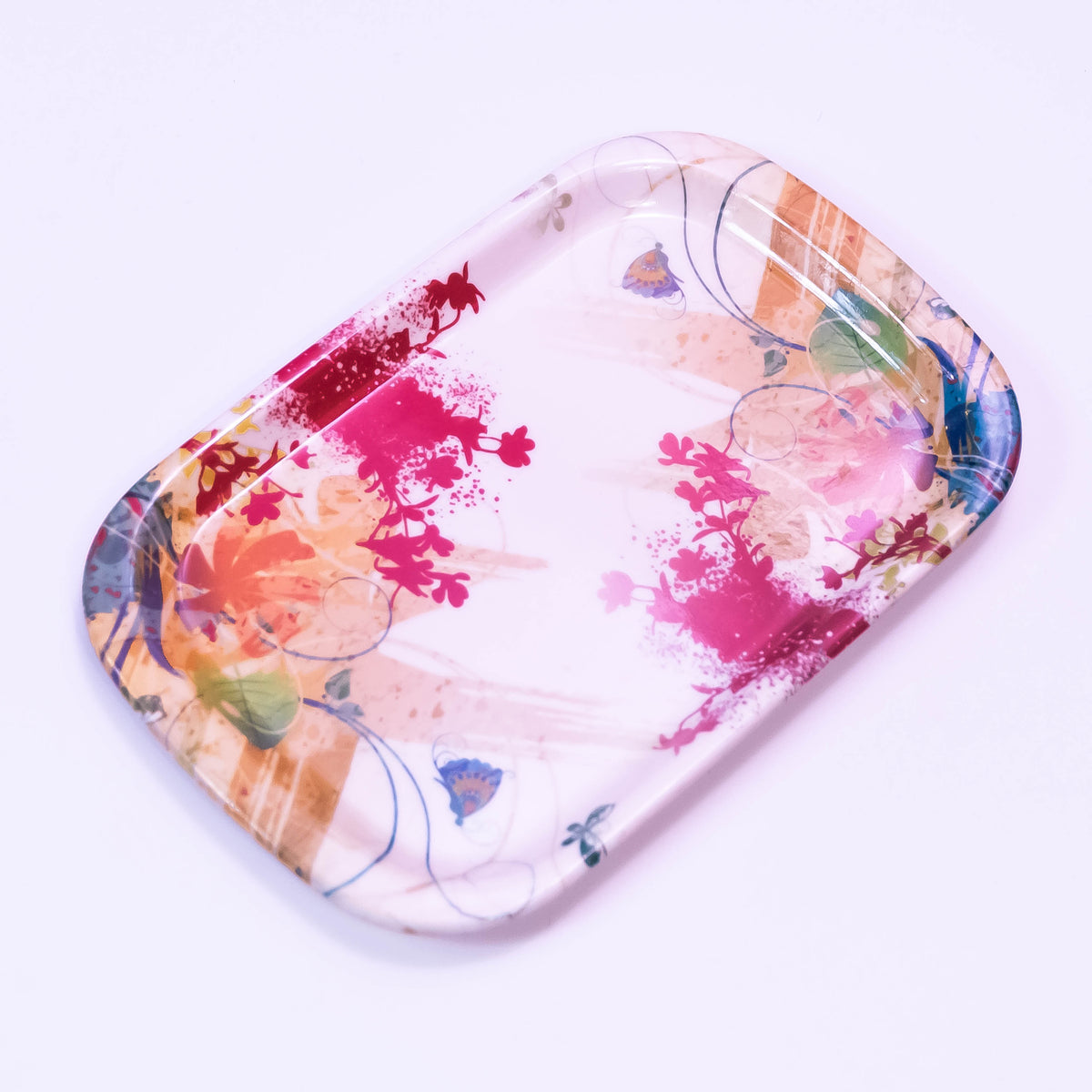 Medium Recto Shape Melamine Serving Tray by ZoniStores, kitchen accessory with a sleek, modern design for serving food and drinks.