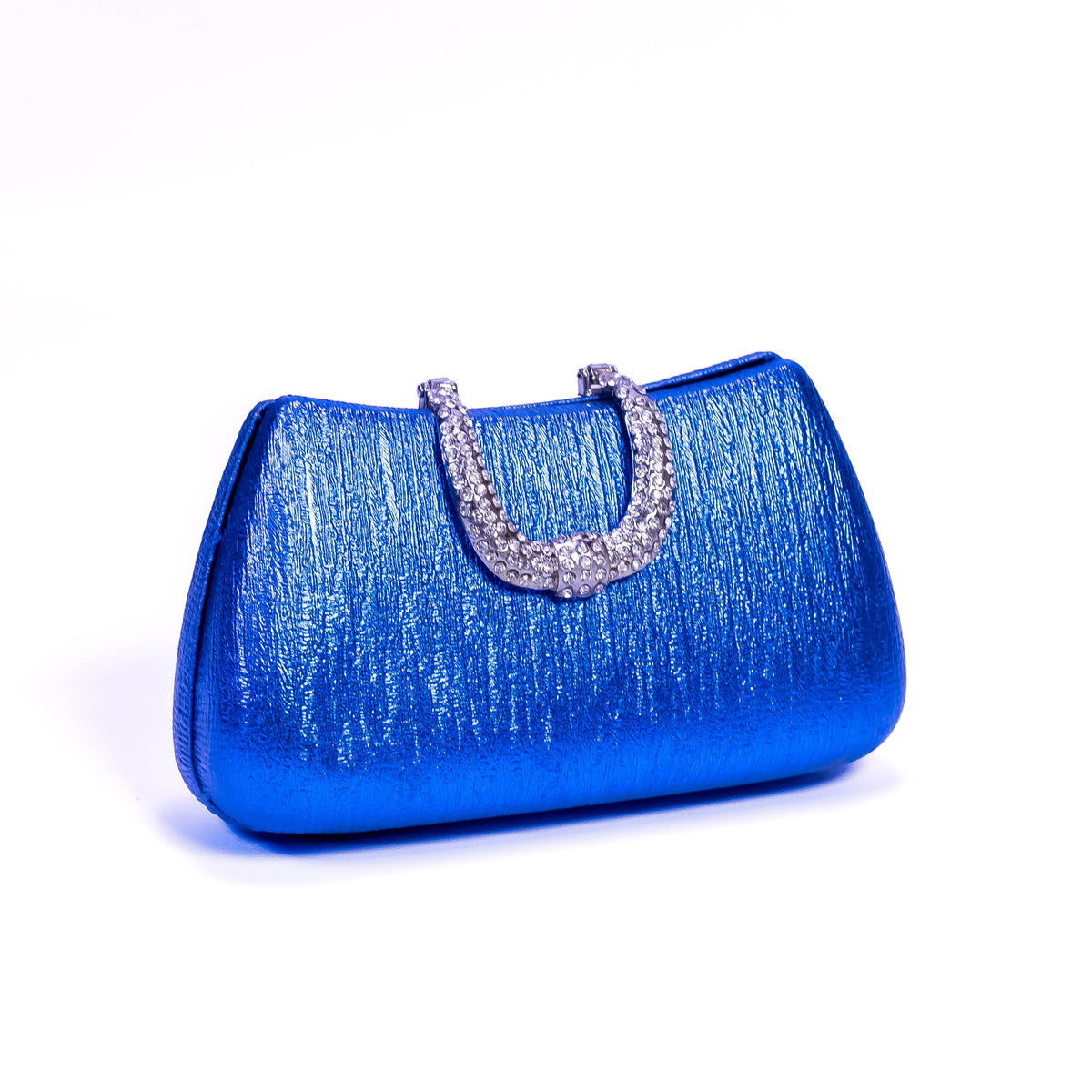 Blue Damara women's clutch purse by ZoniStores, elegant evening party accessory with stylish design and chic details.