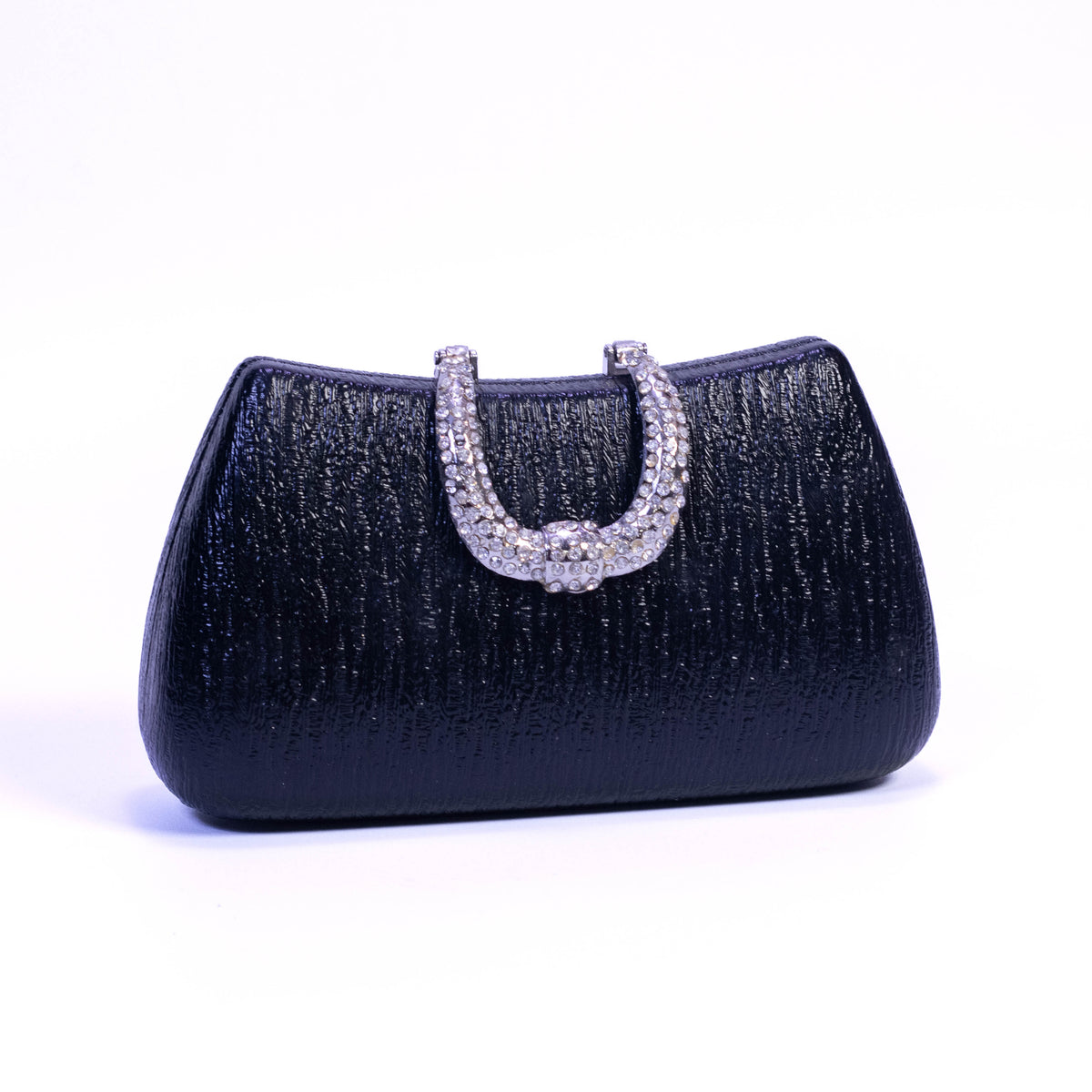 Elegant black Damara women's clutch purse by ZoniStores, perfect for parties and formal occasions.