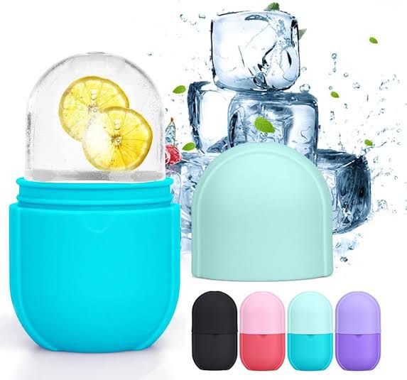 Reusable facial ice roller for glowing skin, contouring, and reducing pores, sold online by Zonistores.