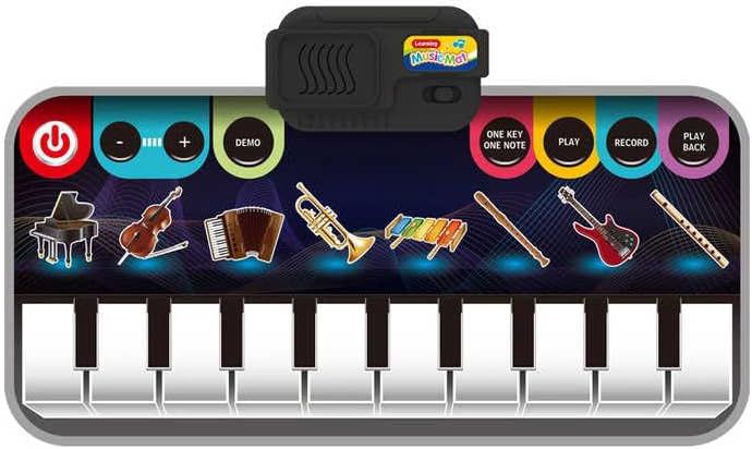 Kids Playing Musical MatCarpet (10 Musical Keys 8 Instruments) Size 2ft by 1ft almost.
