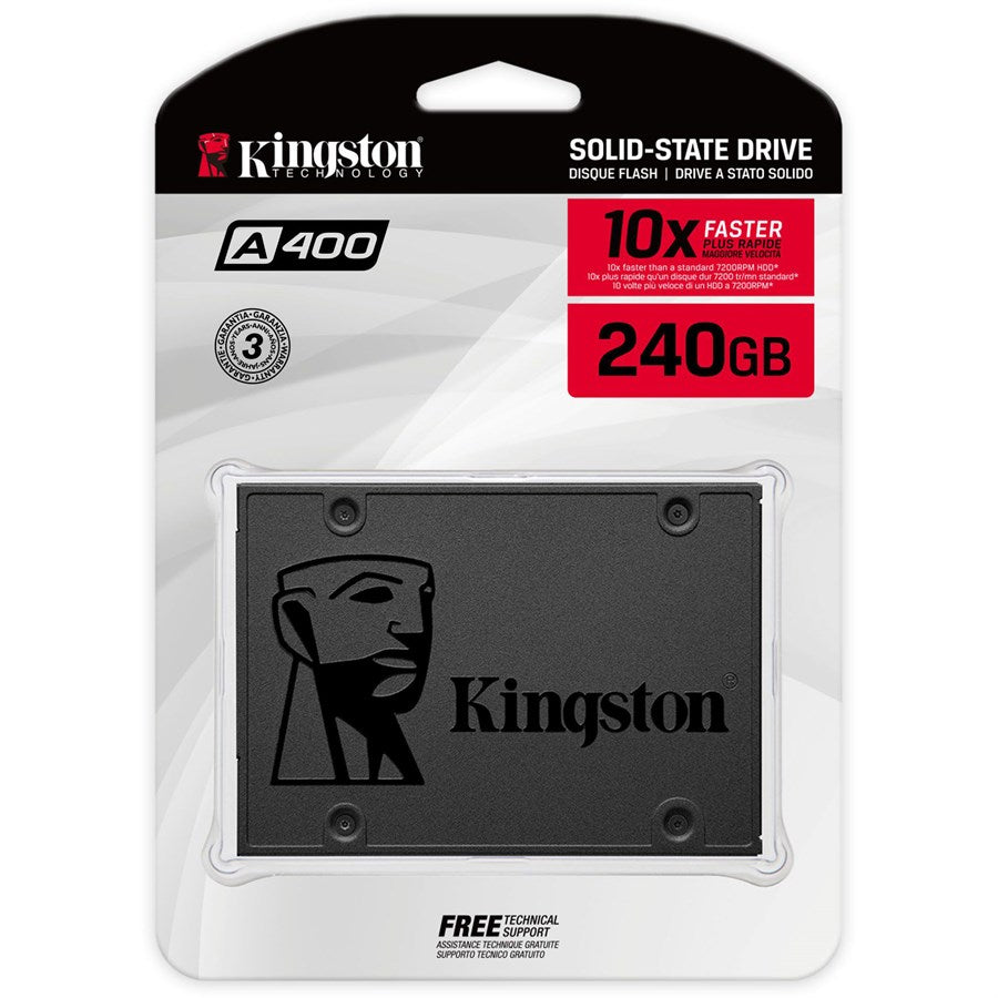 DESKTOP HARD DISK DRIVES, HARD DISK DRIVES, LAPTOP HARD DISK DRIVES, SSDS Kingston A400 SSD 240GB 2.5″ SATA Solid State Drive SSD SA400S37/240G