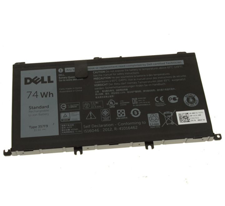 DELL BATTERY, Laptop Batteries ORIGINAL 357F9 DELL Inspiron 15 7000 7559 7557 7567 7566 7759 5576 5577 5000 P57F P65F INS15PD-1548B 71JF4 0GFJ9 1548R 1748B 1848B 2548B 2748B 3948B P57F003 P65F001 17559-763 11.4V Li-ion Laptop Battery New