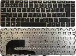 HP KEYBOARDS, LAPTOP KEYBOARDS laptop Keyboard For HP EliteBook 840 G3 745 G3 745 G4 840 G4 848 G4 P/N 819877-D61 IND NSK-CY2BV, 9Z.NCHBV.21H 6037B0113237 Black Keypad Silver Frame