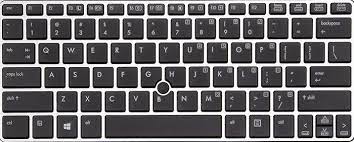 HP KEYBOARDS, LAPTOP KEYBOARDS Keyboard for HP EliteBook 2170 2170p silver frame with pointer keyboard