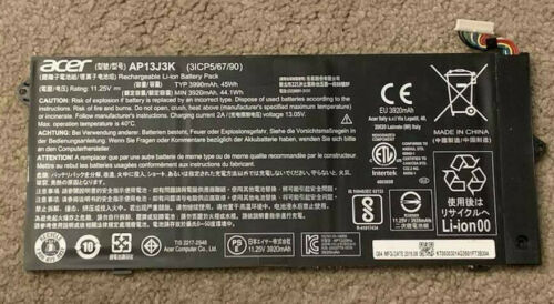 ACER BATTERY, Laptop Batteries Original AP13J3K Laptop Battery for Acer Chromebook C720 C720P C740 AP13J4K ZU12029-13020