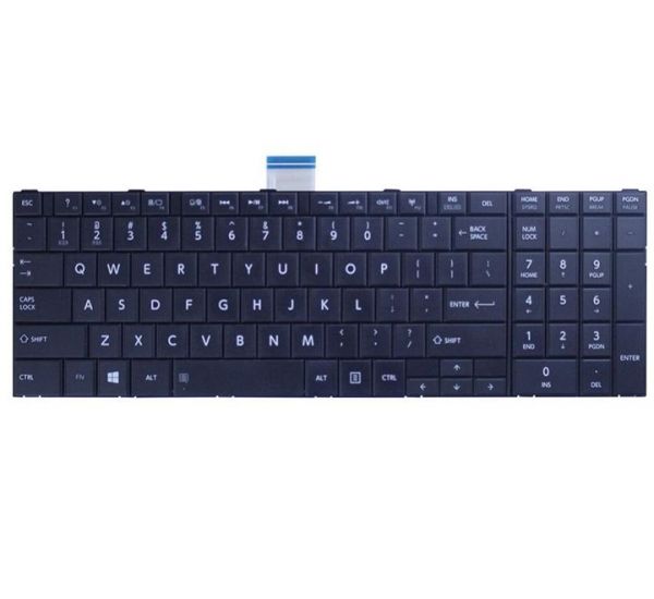 LAPTOP KEYBOARDS, TOSHIBA KEYBOARDS keyboard for TOSHIBA SATELLITE C850 C850D C855 C855D L850 L850D L855 L855D L870 L870D US Black laptop keyboard