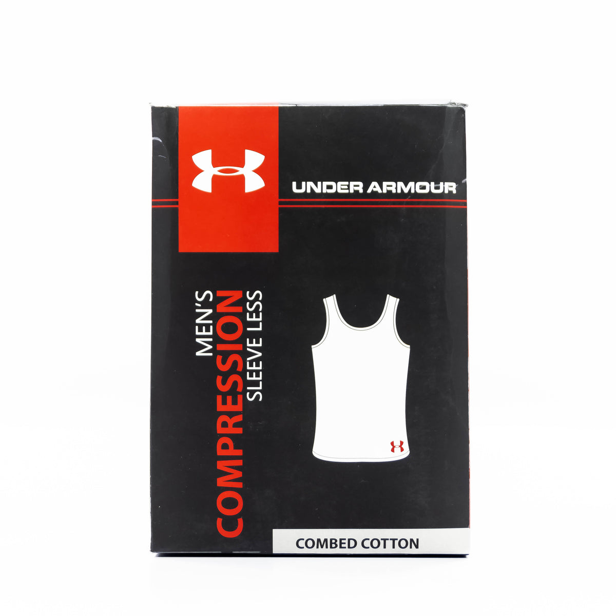 Set of three Zoni Stores branded vest U-A shirts displayed on hangers, featuring sleeveless design and casual fit.