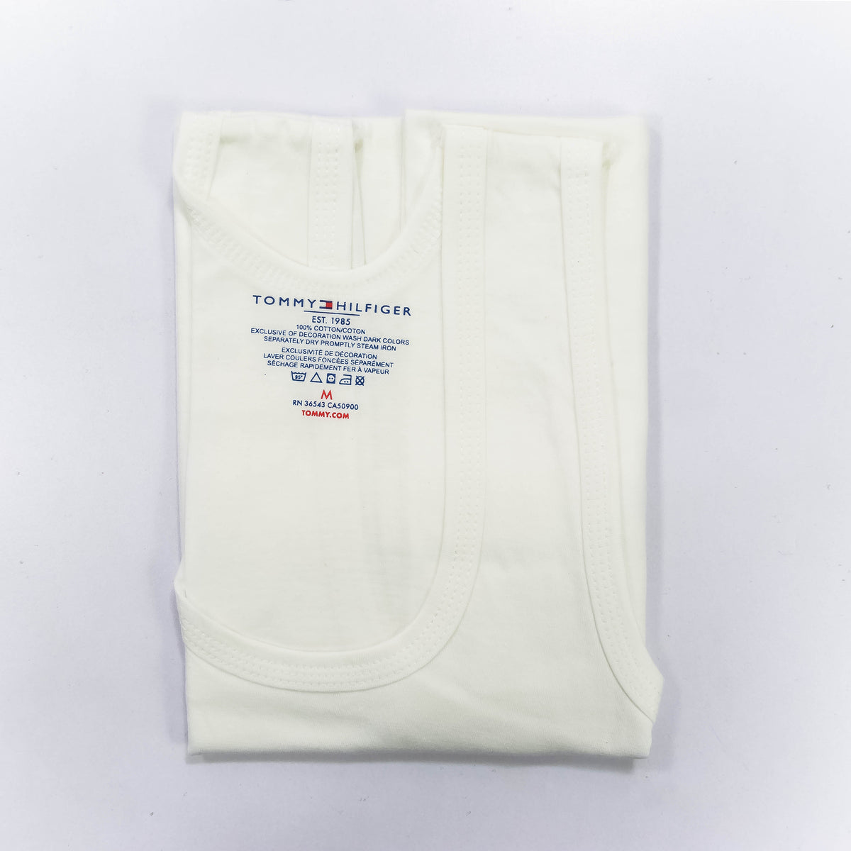 Zoni Stores Tommy Hilfiger branded vest in black, front view showing classic design and logo detail.