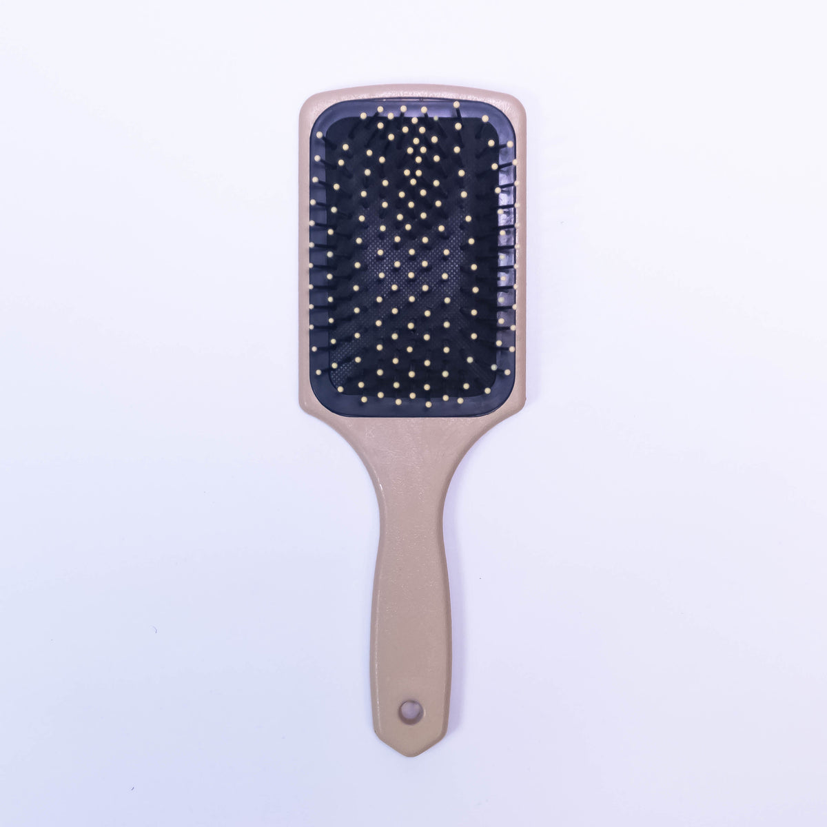 Printed crimson slate-colored hair brush by Zoni Stores with textured bristles for detangling and styling.