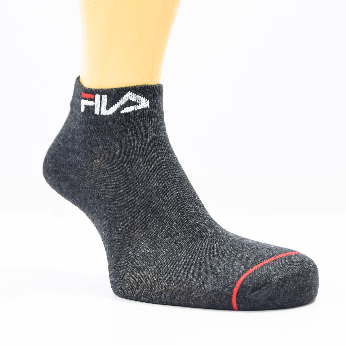 Pack of three Zoni Stores branded F-i-l-a ankle socks showing various colors and comfortable fit for everyday wear.