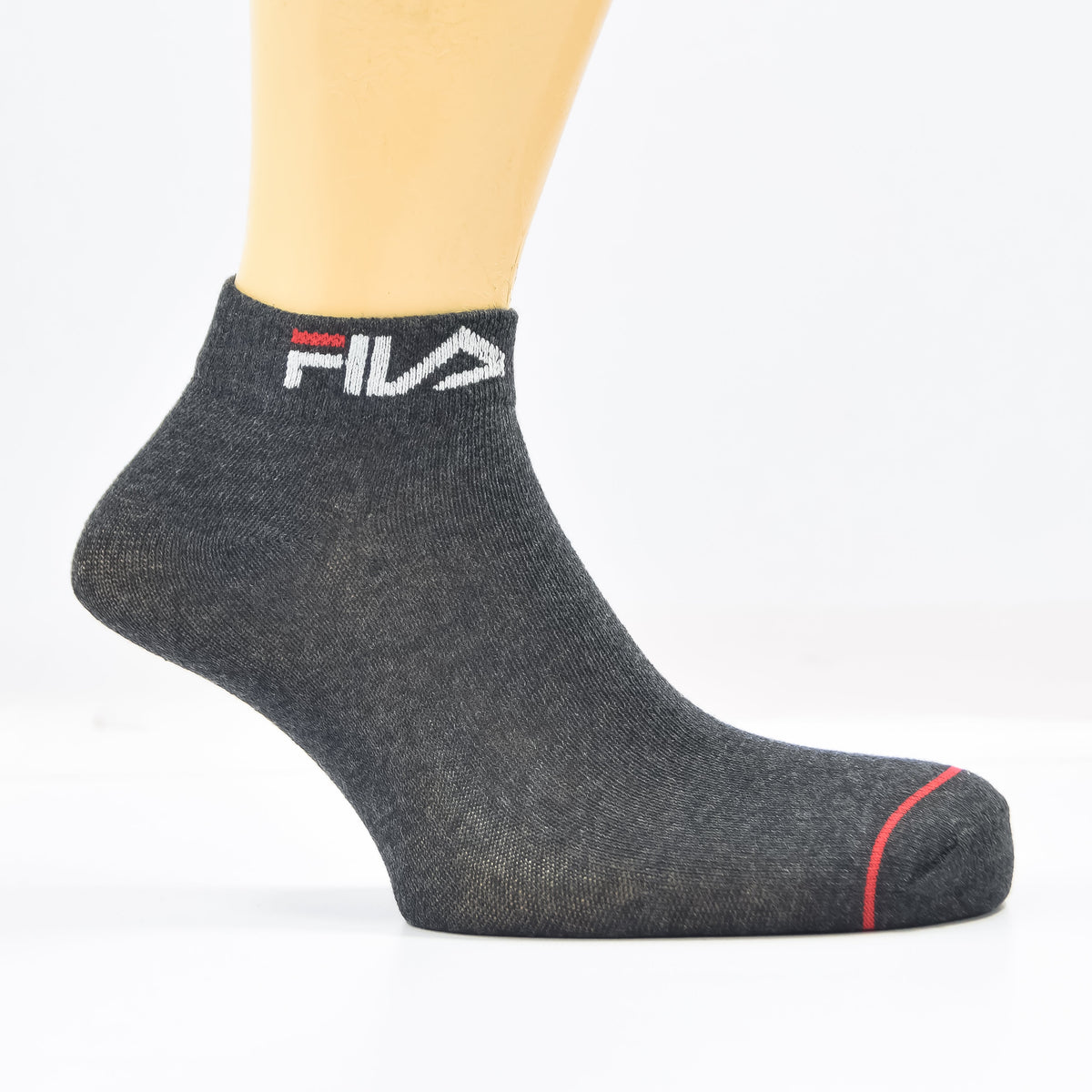 Zoni Stores branded F-i-l-a ankle socks in a pack of three, featuring comfortable, casual sock design for everyday wear.
