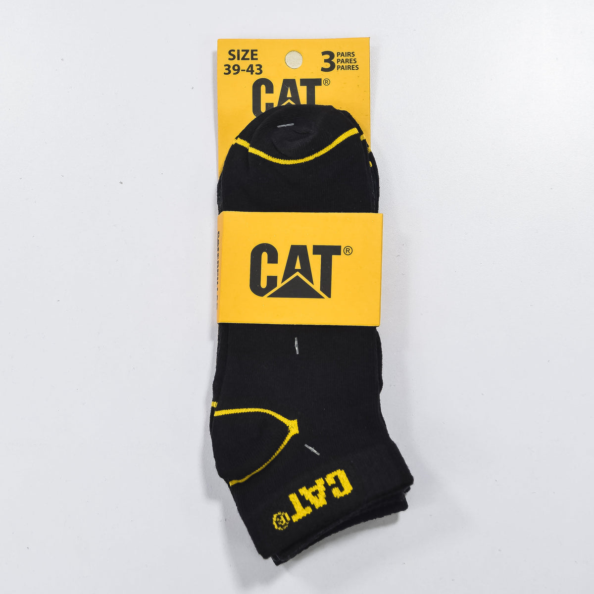Pack of three Zoni Stores C-A-T branded ankle socks in various colors, comfortable and stylish for everyday wear.