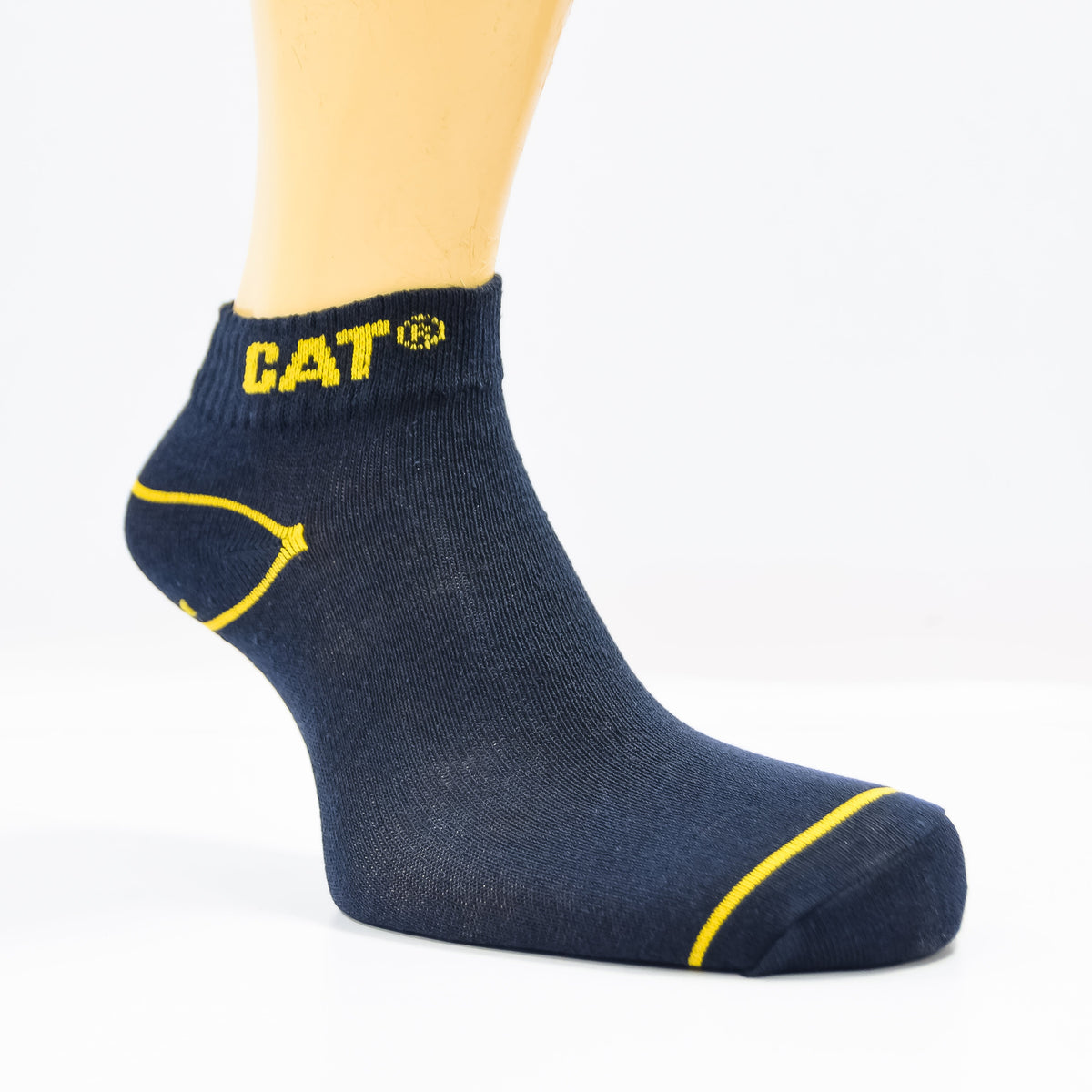 Pack of three Zoni Stores branded C-A-T ankle socks in various colors, shown laid flat on a white background.
