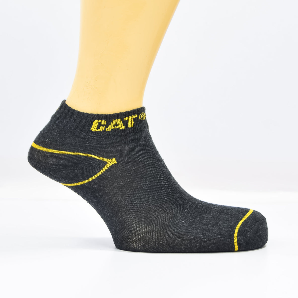 Set of three Zoni Stores branded C-A-T ankle socks featuring colorful patterns and comfortable stretch fit.