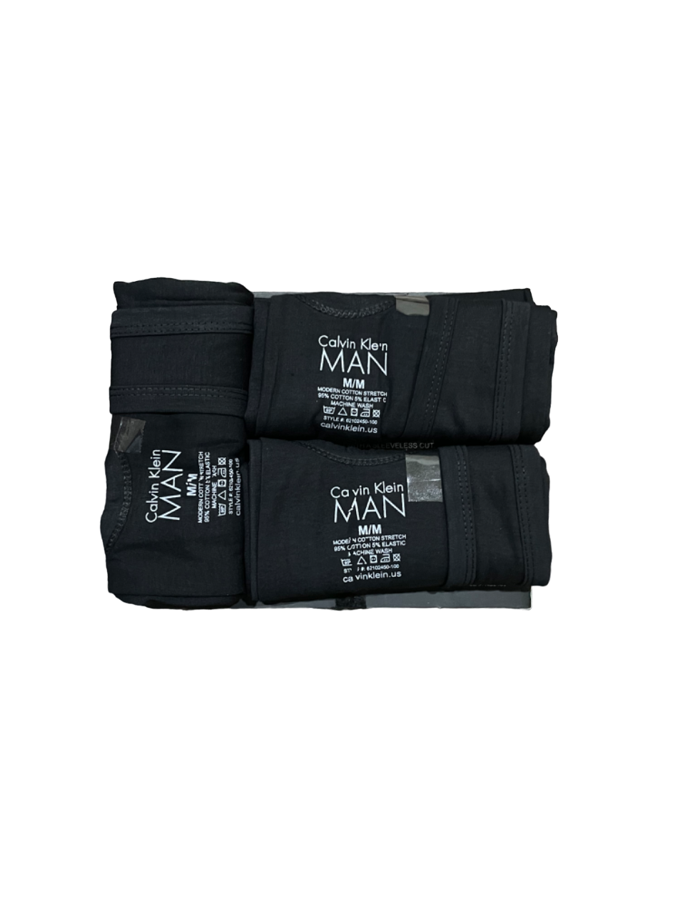 Black premium vests by Zoni Stores, pack of three, shown in image with front view and adjustable straps.