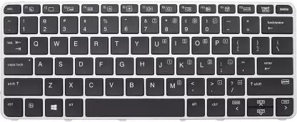 HP KEYBOARDS, LAPTOP KEYBOARDS laptop Keyboard For HP EliteBook 840 G3 745 G3 745 G4 840 G4 848 G4 P/N 819877-D61 IND NSK-CY2BV, 9Z.NCHBV.21H 6037B0113237 Black Keypad Silver Frame