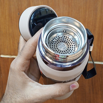 Temperature Display Stainless Steel 800ML Water Bottle - Hot & Cool