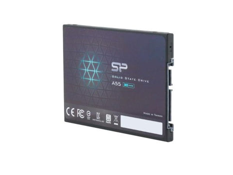 DESKTOP HARD DISK DRIVES, HARD DISK DRIVES, LAPTOP HARD DISK DRIVES, SSDS Silicon Power 256GB SSD 3D NAND A55 SLC Cache Performance Boost SATA III 2.5″ 7mm (0.28″) Internal Solid State Drive (SP256GBSS3A55S25)