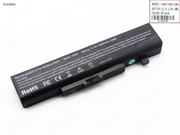 Laptop Batteries, LENOVO BATTERY Laptop battery For Lenovo IdeaPad G480 G485 Y480 G410 G400 G500 G510 G580 G485 Z480 Z485 G585 L11L6Y01