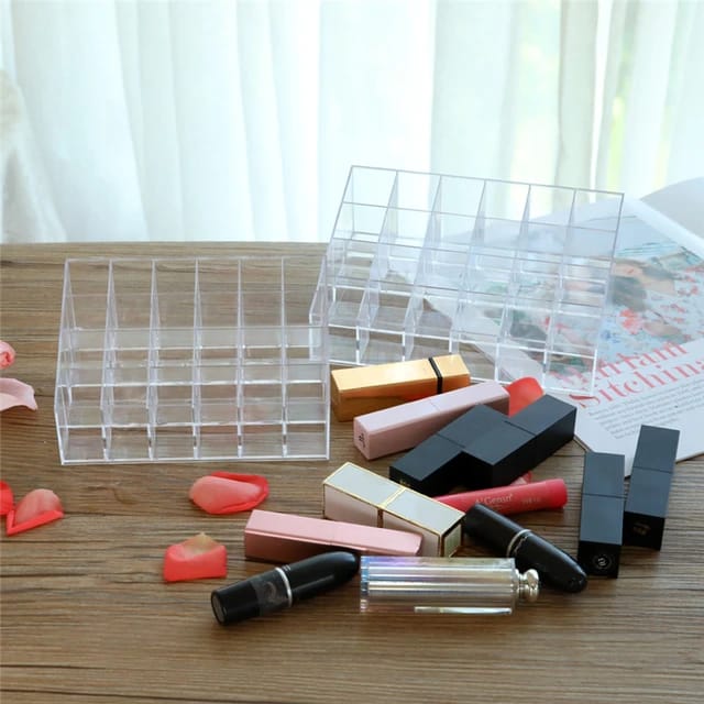 24 Grid Lipstick Organizer Box.