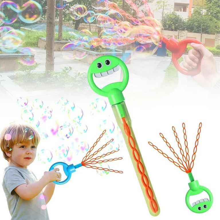 32 Holes Face Wands Bubble 5in1 Stick with 2 Liquid Sachet.