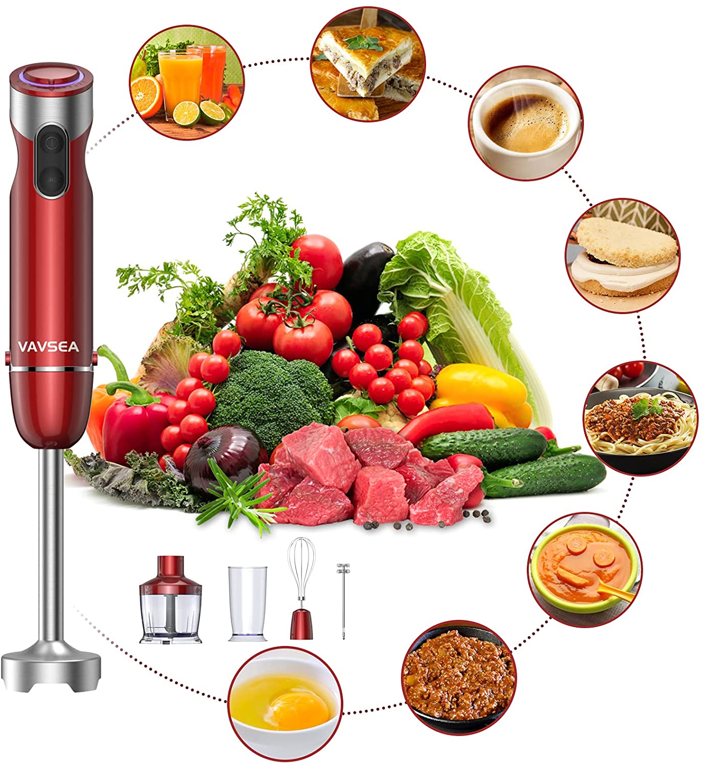 VAVSEA 1000W 5-in-1 Immersion Hand Blender