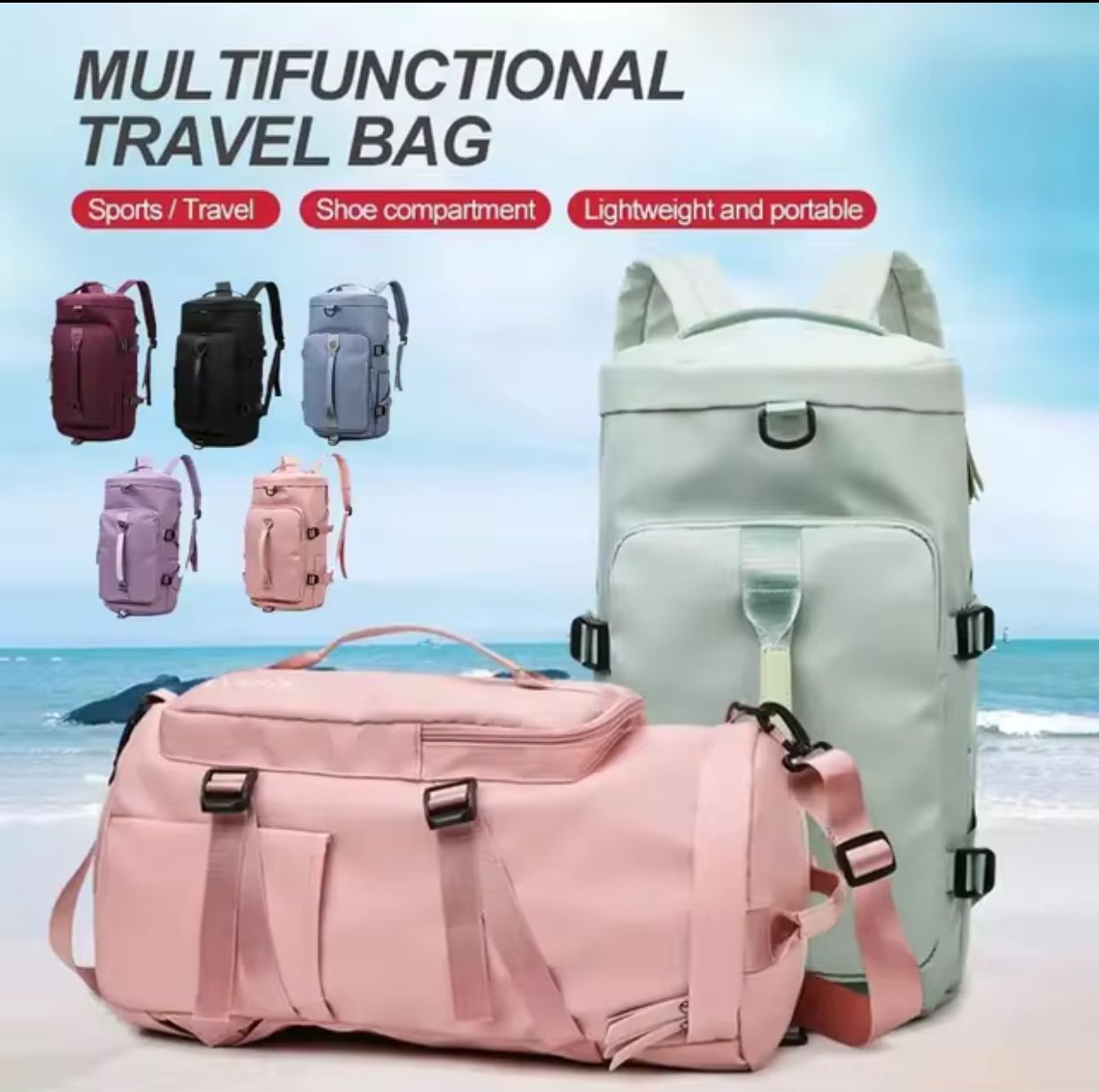 3 In 1 Traveling High Quality Bag + Shoulder Bag.