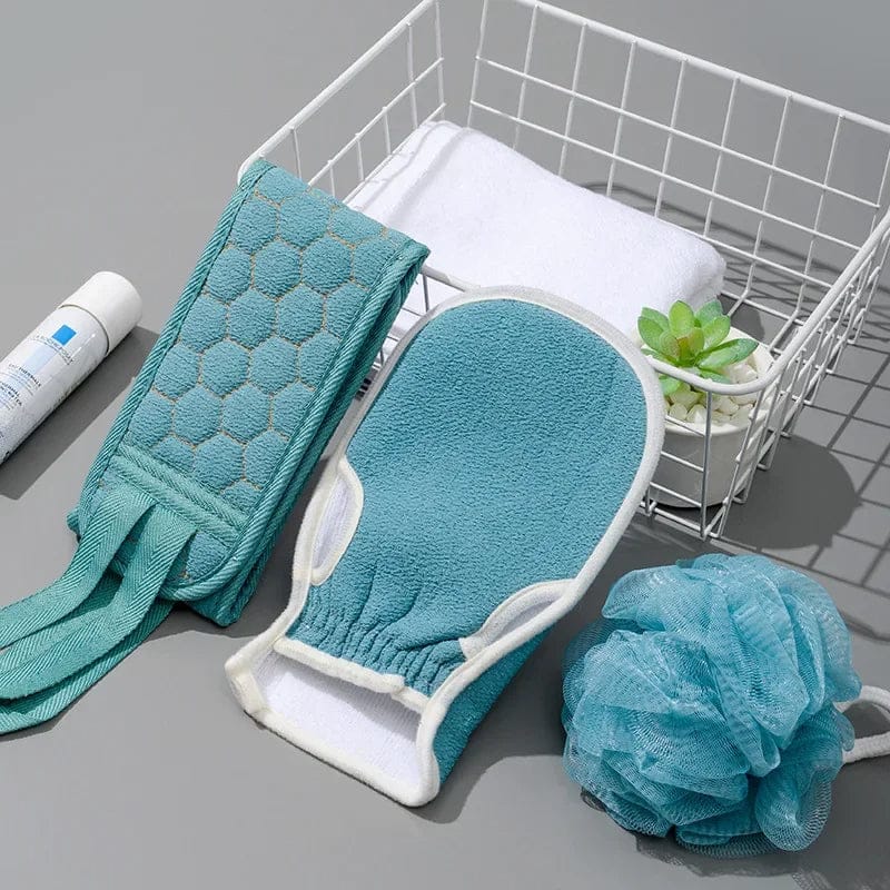 3PCs Bath Body Cleaning Scrubber Set.